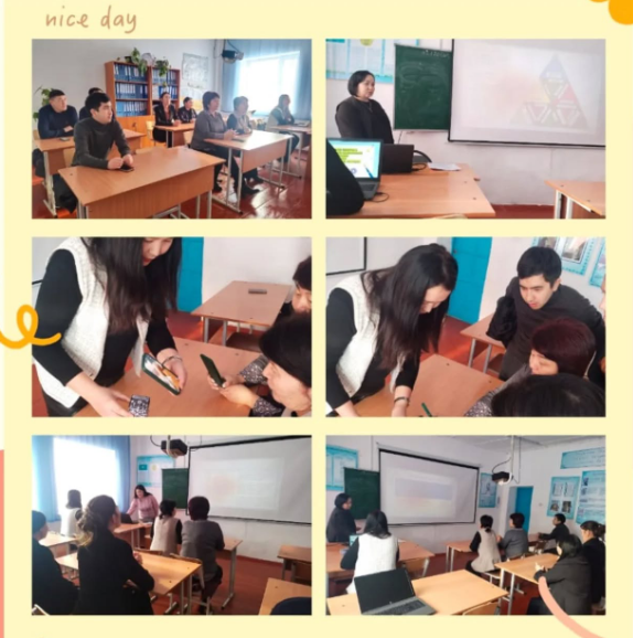 Қысқы каникулдық жоспарға сәйкес гуманитарлық пән бірлестік мұғалімдері "Гуманитар бағыттағы сабақтарда оқушылардың функционалдық сауаттылығын қалыптастыру жолдары" тақырыбында шебер сынып өткізді.