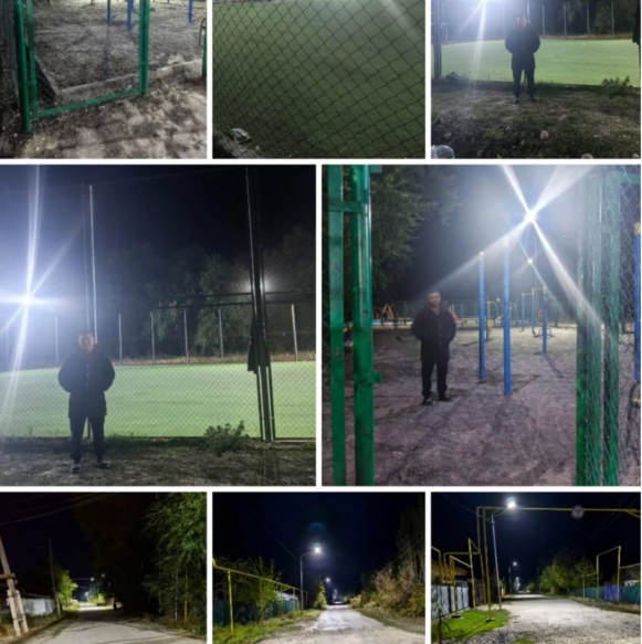 Жаңалық негізгі орта мектебі түнгі рейд.