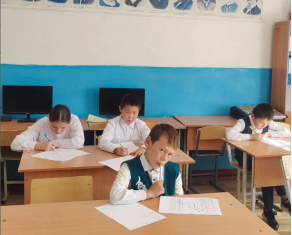 10 қазан күні Жаңалық негізгі орта мектебі 5-6 сыныптарға арналған "Алтын сақа" математикалық олимпиадасының мектепішілік кезеңі өтті