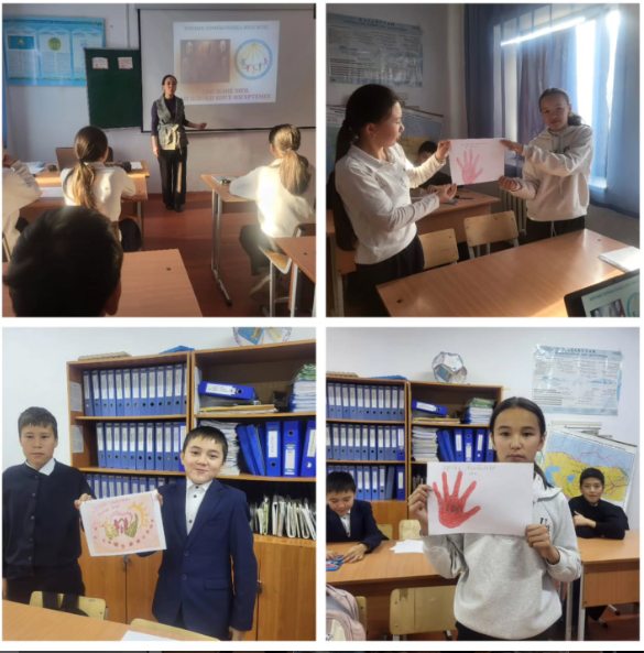 Дүниежүзілік балалар күні аясында 20 қараша күні педагог-ұйымдастырушы Г.Бақаджанова 8 сынып оқушыларымен "Менің міндеттерім мен құқықтарым" атты әңгіме өткізді